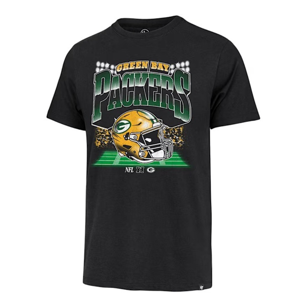47® (Men's LARGE) Green Bay Packers Blindside Franklin™ T-Shirt in Black